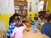 Veselé dýňování s rodiči